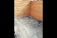 Bestrating van betontegels