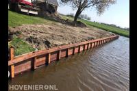 Houten walbeschoeiing