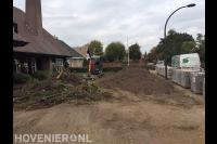 Tuin afgraven met minigraver 1