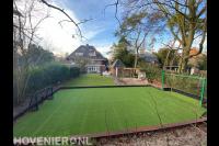 Tuinaanleg met hockeyveldje