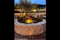 Romantische mediterrane vijver