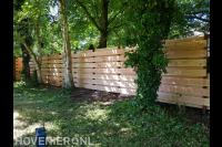Houten schutting maken