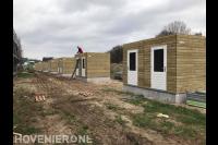 Houten schuurtjes plaatsen in nieuwbouwwijk