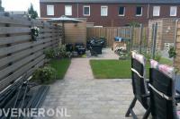 Tuinaanleg met bestrating en graszoden