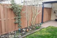 Houten schutting plaatsen