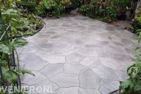 Straatwerk van flagstones