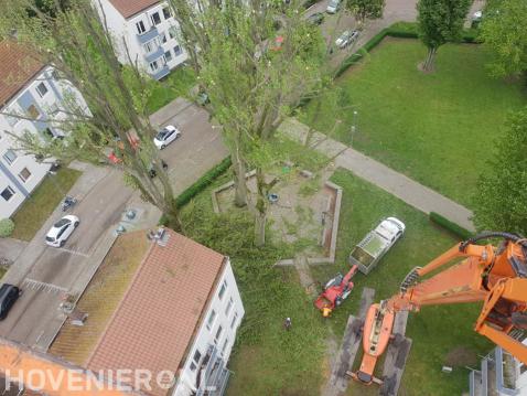 Uitzicht vanuit hoogwerker