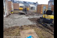 Grondwerk met minigraver en minishovel