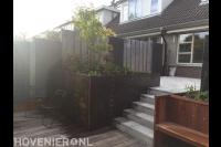 Achtertuin met hoogteverschil