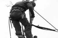 Boom kappen met behulp van klimtechnieken 3