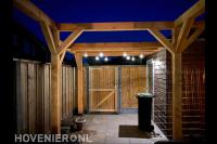 Overkapping met verlichting