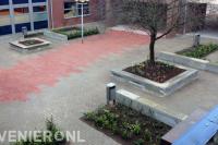 Bestrating van schoolplein