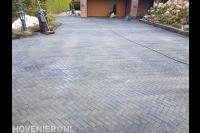 Oprit bestraten met klinkers