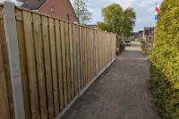 25 meter houtbetonschutting Grootegast