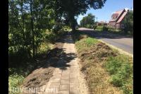 Stoep bestraten met betontegels