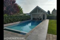 Aanleggen bouwkundig zwembad met poolhouse en douches