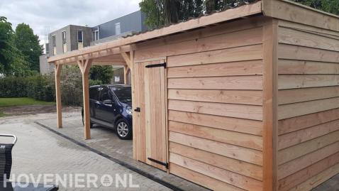 Tuinhuis met carport