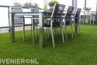Dakterras met kunstgras