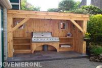 Houten buitenkeuken