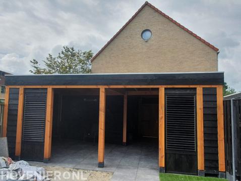 Overkapping met shutters