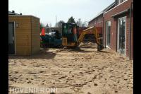 Voorbereidend grondwerk voor tuinaanleg 2