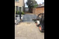 Oprit bestraten met antraciet klinkers