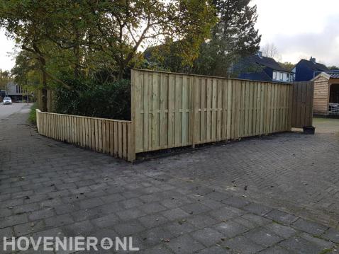 Houten schutting en hekwerk plaatsen