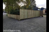 Houten schutting en hekwerk plaatsen