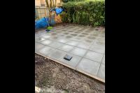 Bestrating van betontegels