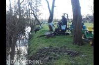 Grondwerk met minigraver