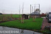 Gazon aanleggen en bomen planten
