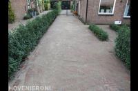 Oprit bestraten met klinkers in waalformaat