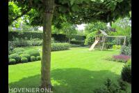 Groot gazon met speeltoestel