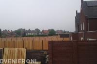 Schuttingen plaatsen in nieuwbouwwijk