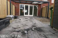 Achtertuin bestraten
