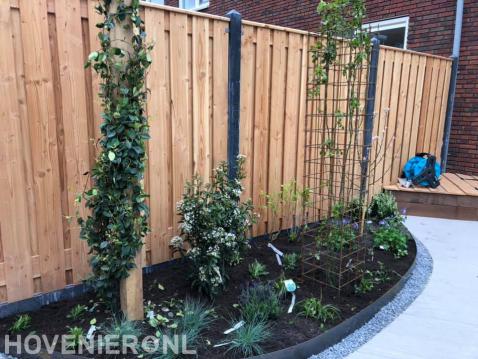 Border met nieuwe beplanting