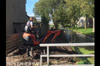 Grondwerk met minigraver