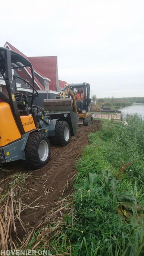 Grondwerk met minigraver en minishovel