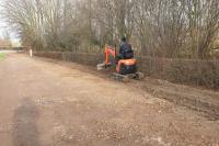 Grondwerk met minikraan