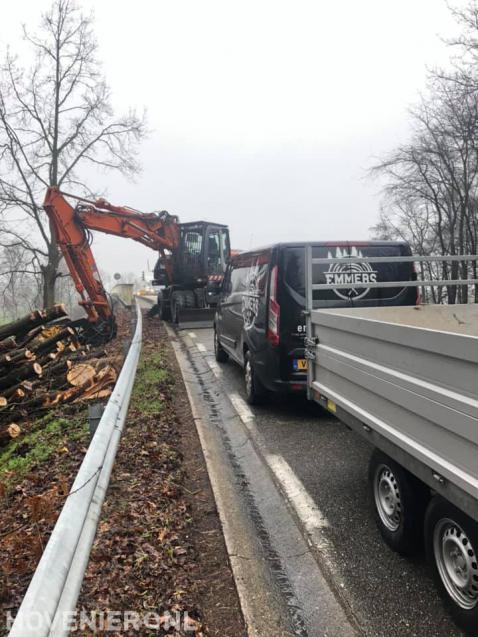 Bomen kappen langs provinciale weg 2