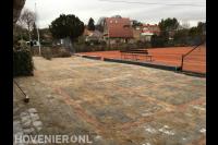 ltc Bloemendaal nieuwe bestrating