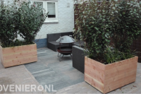 Houten plantenbakken