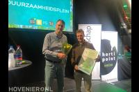 Zilver gewonnen bij duurzaamste hovenier van nederland