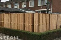 Houten schutting achtertuin