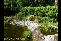 Natuurlijke vijver met oever in rotsmotief 2