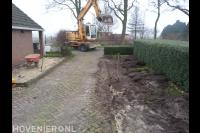 Grondwerk met graafmachine
