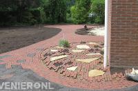 Bestrating van rode waaltjes