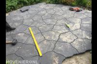 Straatwerk van flagstones