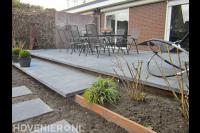 Achtertuin met verhoogd terras 2