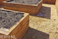 Maatwerk houten bloembakken